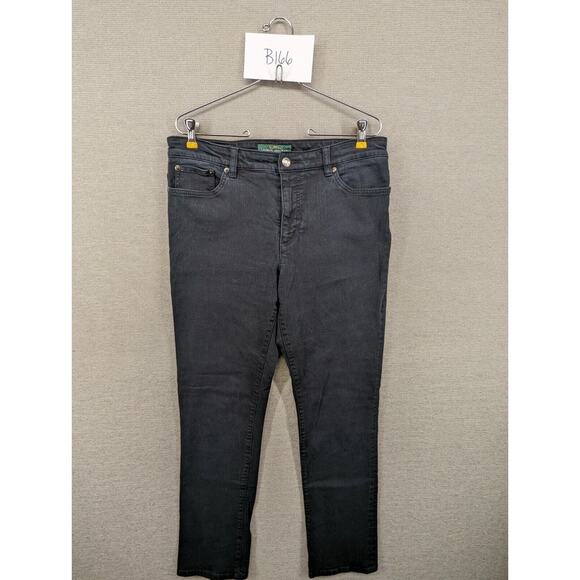 LRL Ralph Lauren Black Jeans Size 12 Heritage Jean Straight -0424B166 - Picture 9 of 9